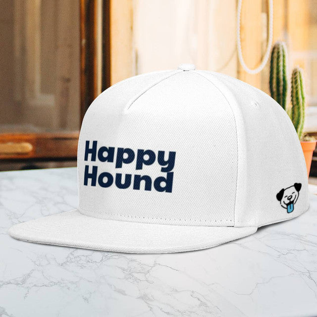 Happy Hound Text Snapback