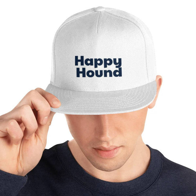 Happy Hound Text Snapback