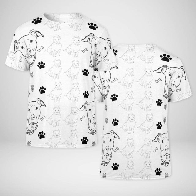 Pitbull All Over T-shirt